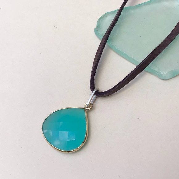 Chalcedony Sundance Charm Necklace - Picture 2 of 9